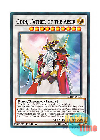 画像1: 英語版 LEHD-ENB32 Odin, Father of the Aesir 極神聖帝オーディン (ノーマル) 1st Edition