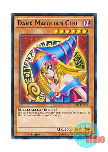 英語版 YGLD-ENA04 Dark Magician Girl ブラック・マジシャン・ガール (ノーマル) 1st Edition
