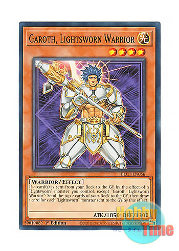 画像1: 英語版 BLC1-EN056 Garoth, Lightsworn Warrior ライトロード・ウォリアー ガロス (ノーマル) 1st Edition