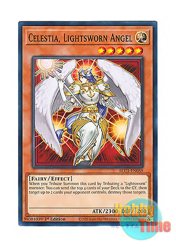 画像1: 英語版 BLC1-EN059 Celestia, Lightsworn Angel ライトロード・エンジェル ケルビム (ノーマル) 1st Edition