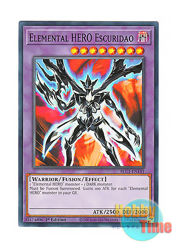 画像1: 英語版 BLC1-EN141 Elemental HERO Escuridao E・HERO エスクリダオ (ノーマル) 1st Edition