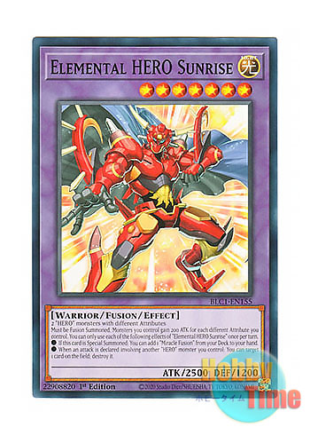 画像1: 英語版 BLC1-EN155 Elemental HERO Sunrise E・HERO サンライザー (ノーマル) 1st Edition