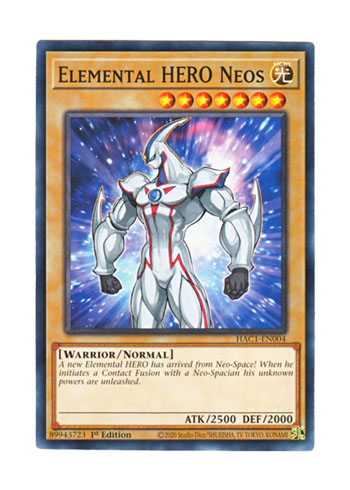 画像1: 英語版 HAC1-EN004 Elemental HERO Neos E・HERO ネオス (ノーマル) 1st Edition