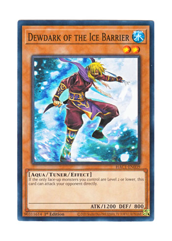 画像1: 英語版 HAC1-EN039 Dewdark of the Ice Barrier 氷結界の水影 (ノーマル) 1st Edition