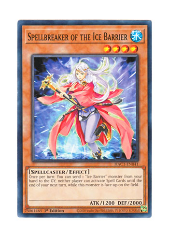 画像1: 英語版 HAC1-EN041 Spellbreaker of the Ice Barrier 氷結界の封魔団 (ノーマル) 1st Edition