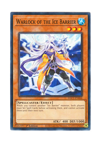 画像1: 英語版 HAC1-EN044 Warlock of the Ice Barrier 氷結界の破術師 (ノーマル) 1st Edition