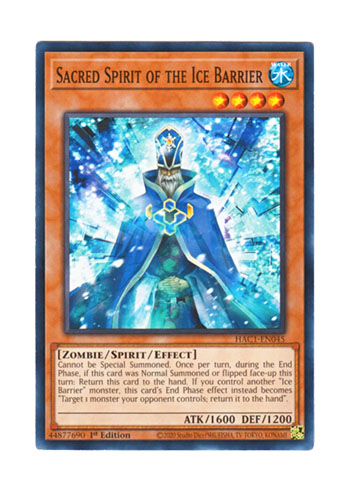 画像1: 英語版 HAC1-EN045 Sacred Spirit of the Ice Barrier 氷結界の神精霊 (ノーマル) 1st Edition