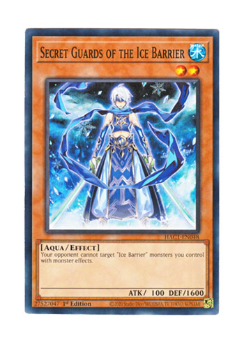 画像1: 英語版 HAC1-EN048 Secret Guards of the Ice Barrier 氷結界の御庭番 (ノーマル) 1st Edition