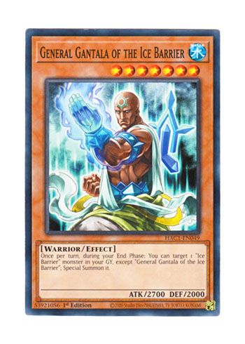 画像1: 英語版 HAC1-EN049 General Gantala of the Ice Barrier 氷結界の虎将 ガンターラ (ノーマル) 1st Edition