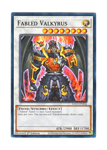 画像1: 英語版 HAC1-EN144 Fabled Valkyrus 魔轟神ヴァルキュルス (ノーマル) 1st Edition