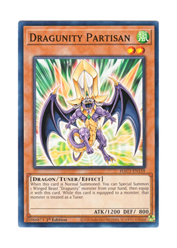 画像1: 英語版 HAC1-EN159 Dragunity Partisan ドラグニティ－パルチザン (ノーマル) 1st Edition