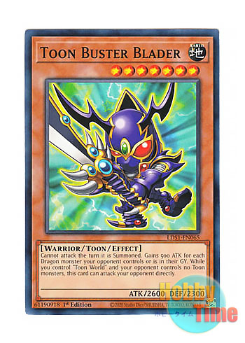 画像1: 英語版 LDS1-EN065 Toon Buster Blader トゥーン・バスター・ブレイダー (ノーマル) 1st Edition