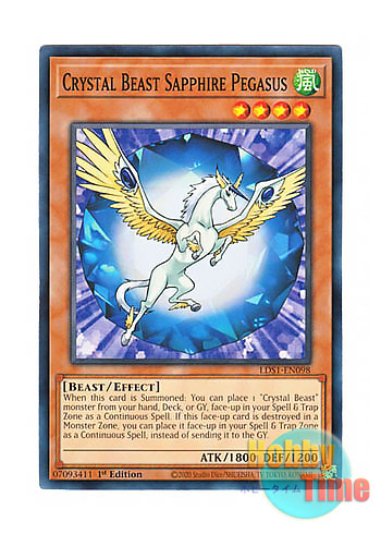 英語版 LDS1-EN098 Crystal Beast Sapphire Pegasus 宝玉獣 サファイア 