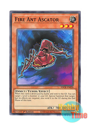 画像1: 英語版 SDCK-EN020 Fire Ant Ascator 赤蟻アスカトル (ノーマル) 1st Edition