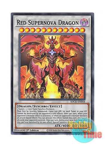 英語版 SDCK-EN044 Red Supernova Dragon スカーレッド・スーパーノヴァ・ドラゴン (スーパーレア) 1st Edition