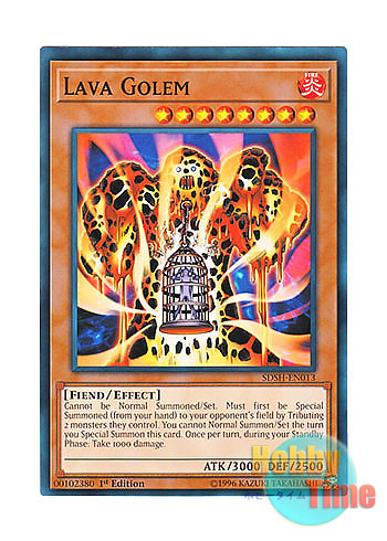 英語版 SDSH-EN013 Lava Golem 溶岩魔神ラヴァ・ゴーレム (ノーマル