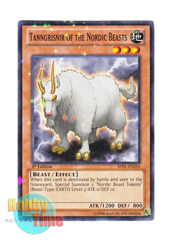 画像1: 英語版 BP01-EN216 Tanngrisnir of the Nordic Beasts 極星獣タングリスニ (スターホイルレア) 1st Edition