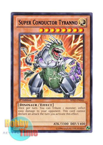 画像1: 英語版 BP02-EN046 Super Conductor Tyranno 超伝導恐獣 (レア：ブラック) 1st Edition