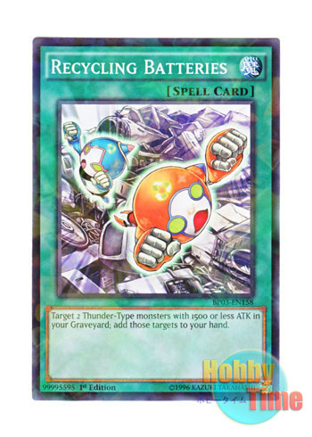 画像1: 英語版 BP03-EN158 Recycling Batteries バッテリーリサイクル (シャターホイルレア) 1st Edition