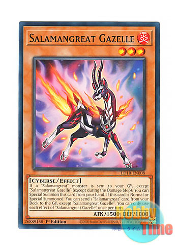 画像1: 英語版 LD10-EN008 Salamangreat Gazelle 転生炎獣ガゼル (ノーマル) 1st Edition