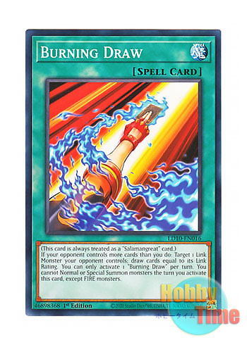 画像1: 英語版 LD10-EN016 Burning Draw 逆巻く炎の宝札 (ノーマル) 1st Edition