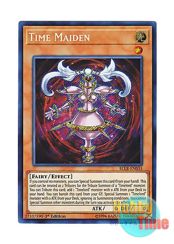 英語版 BLLR-EN035 Time Maiden 時械巫女 (シークレットレア) 1st Edition