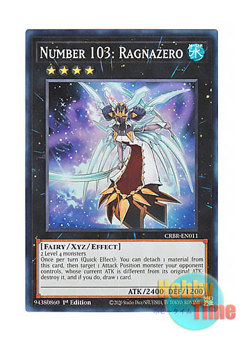 画像1: 英語版 CRBR-EN011 Number 103: Ragnazero No.103 神葬零嬢ラグナ・ゼロ (スーパーレア) 1st Edition