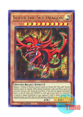 英語版 KICO-EN063 Slifer the Sky Dragon オシリスの天空竜 (ファラオズシークレットレア) 1st Edition