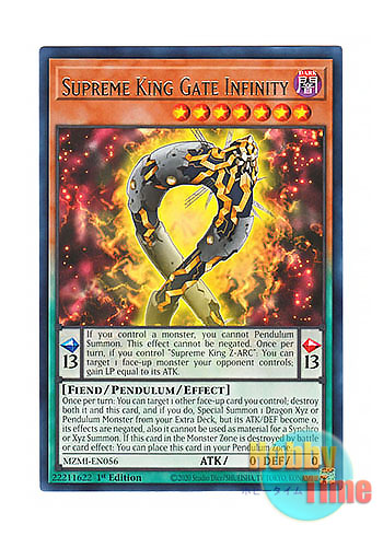 画像1: 英語版 MZMI-EN056 Supreme King Gate Infinity 覇王門無限 (レア) 1st Edition