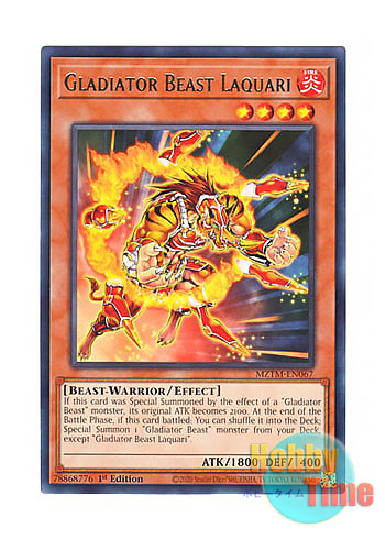 画像1: 英語版 MZTM-EN067 Gladiator Beast Laquari 剣闘獣ラクエル (レア) 1st Edition