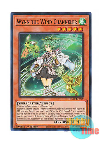 英語版 RA01-EN018 Wynn the Wind Channeler 風霊媒師ウィン (スーパーレア) 1st Edition