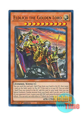 英語版 RA01-EN019 Eldlich the Golden Lord【Alternate Art】 黄金卿