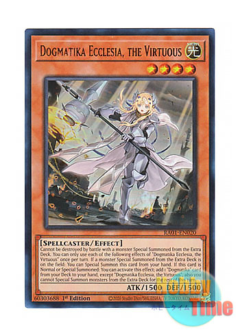 画像1: 英語版 RA01-EN020 Dogmatika Ecclesia, the Virtuous 教導の聖女エクレシア (ウルトラレア) 1st Edition