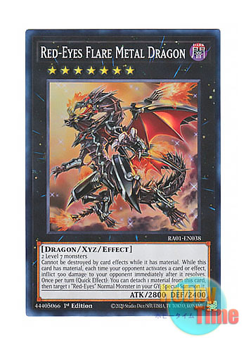 英語版 RA01-EN038 Red-Eyes Flare Metal Dragon 真紅眼の鋼炎竜