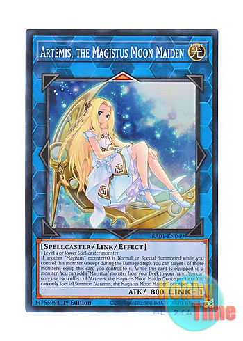 英語版 RA01-EN049 Artemis, the Magistus Moon Maiden 聖魔の乙女