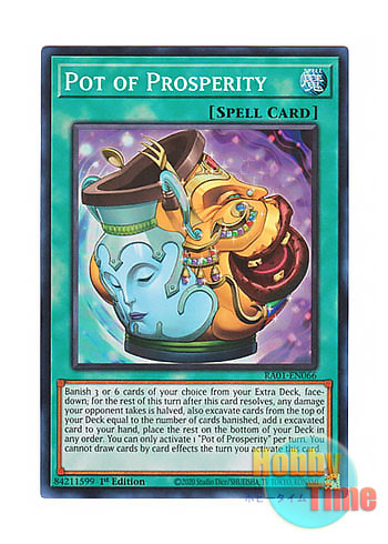 英語版 RA01-EN066 Pot of Prosperity 金満で謙虚な壺 (スーパーレア 
