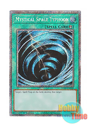 英語版 RA02-EN048 Mystical Space Typhoon サイクロン (プラチナシークレットレア) 1st Edition