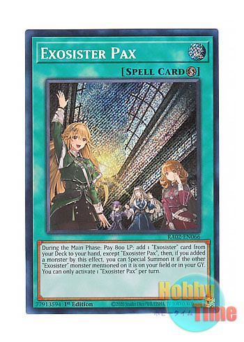 画像1: 英語版 RA02-EN066 Exosister Pax エクソシスター・パークス (シークレットレア) 1st Edition