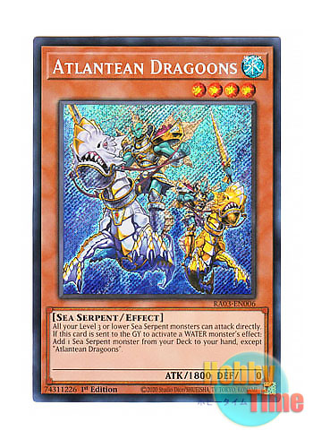 画像1: 英語版 RA03-EN006 Atlantean Dragoons 海皇の竜騎隊 (シークレットレア) 1st Edition