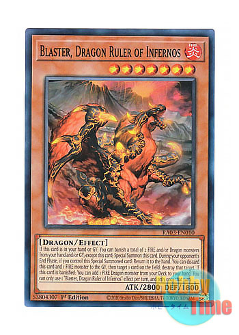 画像1: 英語版 RA03-EN010 Blaster, Dragon Ruler of Infernos 焔征竜－ブラスター (スーパーレア) 1st Edition