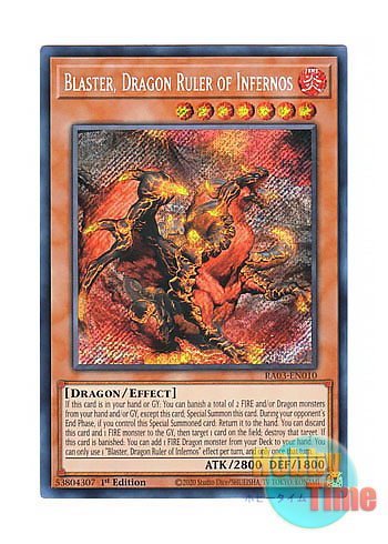 画像1: 英語版 RA03-EN010 Blaster, Dragon Ruler of Infernos 焔征竜－ブラスター (シークレットレア) 1st Edition