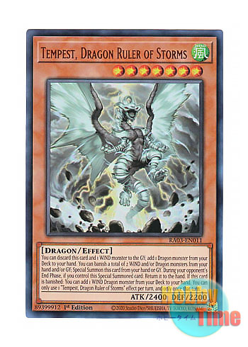 画像1: 英語版 RA03-EN011 Tempest, Dragon Ruler of Storms 嵐征竜－テンペスト (ウルトラレア) 1st Edition