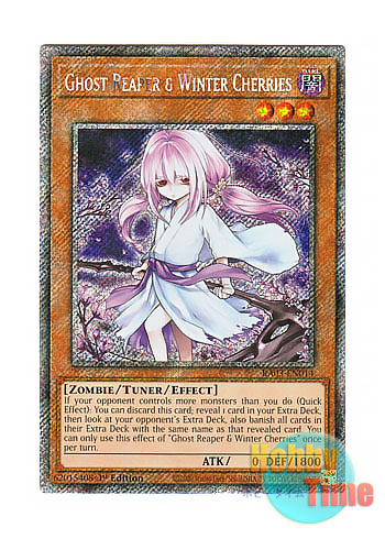 画像1: 英語版 RA03-EN014 Ghost Reaper & Winter Cherries【Alternate Art】 浮幽さくら【イラスト違い】 (プラチナシークレットレア) 1st Edition