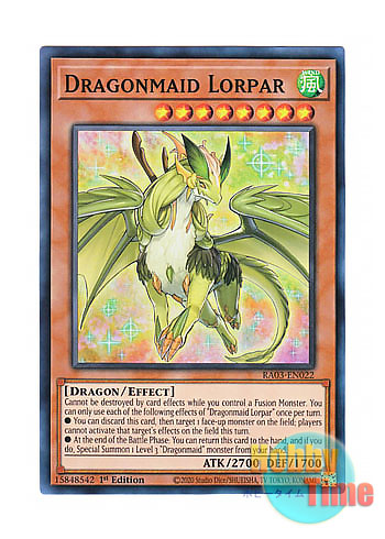 画像1: 英語版 RA03-EN022 Dragonmaid Lorpar ドラゴンメイド・ルフト (スーパーレア) 1st Edition