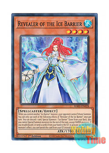 画像1: 英語版 RA03-EN028 Revealer of the Ice Barrier 氷結界の照魔師 (スーパーレア) 1st Edition