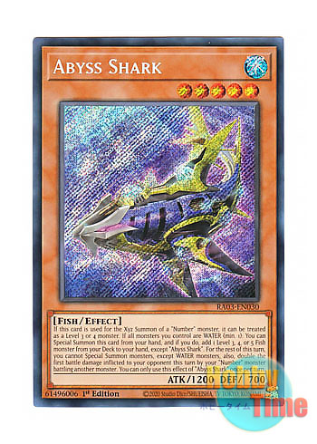 画像1: 英語版 RA03-EN030 Abyss Shark アビス・シャーク (シークレットレア) 1st Edition