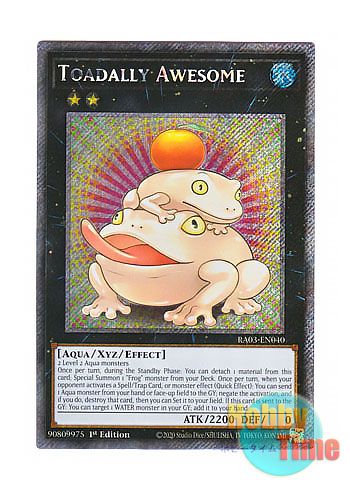 画像1: 英語版 RA03-EN040 Toadally Awesome 餅カエル (プラチナシークレットレア) 1st Edition