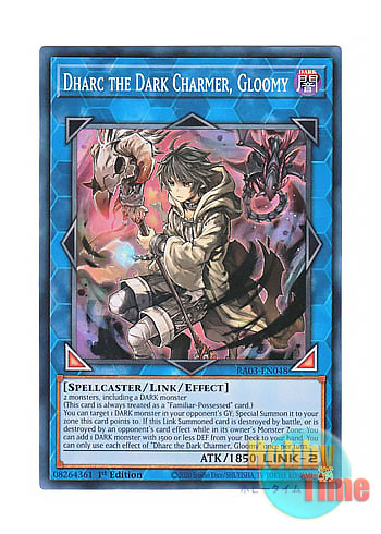 画像1: 英語版 RA03-EN048 Dharc the Dark Charmer, Gloomy 暗影の闇霊使いダルク (スーパーレア) 1st Edition