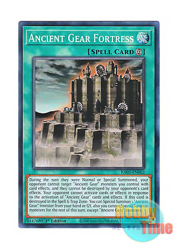 画像1: 英語版 RA03-EN062 Ancient Gear Fortress 古代の機械要塞 (スーパーレア) 1st Edition