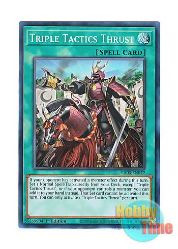 画像1: 英語版 RA03-EN072 Triple Tactics Thrust 三戦の号 (スーパーレア) 1st Edition